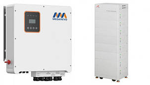 Трифазний гібридний інвертор MEGAREVO R12KH3/HV RESS-40KW, фото 1