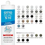 Герметик силіконовий Litokol Ottoseal S70 310 мл С00 прозорий, фото 2