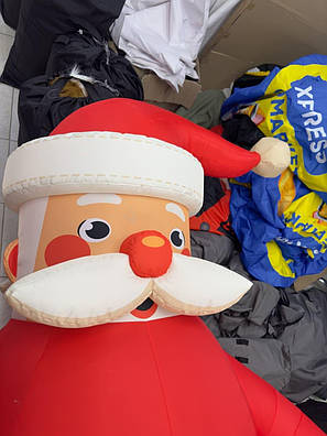 Надувна фігура Санта-Клаус 340 см з вентилятором для новорічного вуличного оформлення, фото 2