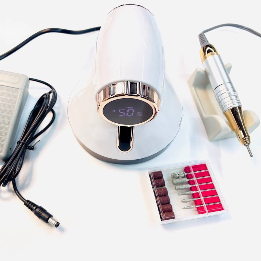 Фрезер професійний ZS-615(Білий) на 80 Вт, 50000 об./хв. для манікюру та педикюру, фото 1