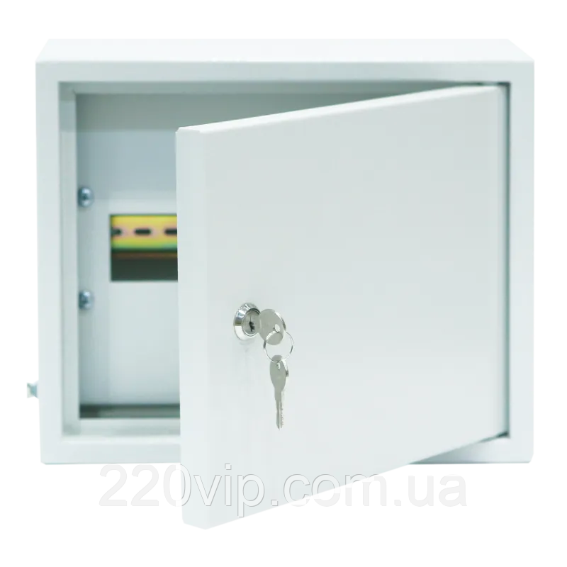 Щит металевий 12 модулів UEC, ЩРн-12, MKM14-N-12-31-U, корпус розподільний, зовнішній, бокс, фото 1