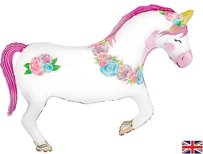 Oaktree 35" Кінь з квітами . Куля фольгована -  В УП