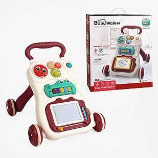 Дитячі ходунки з піаніно, шестерні, дощечка для малювання