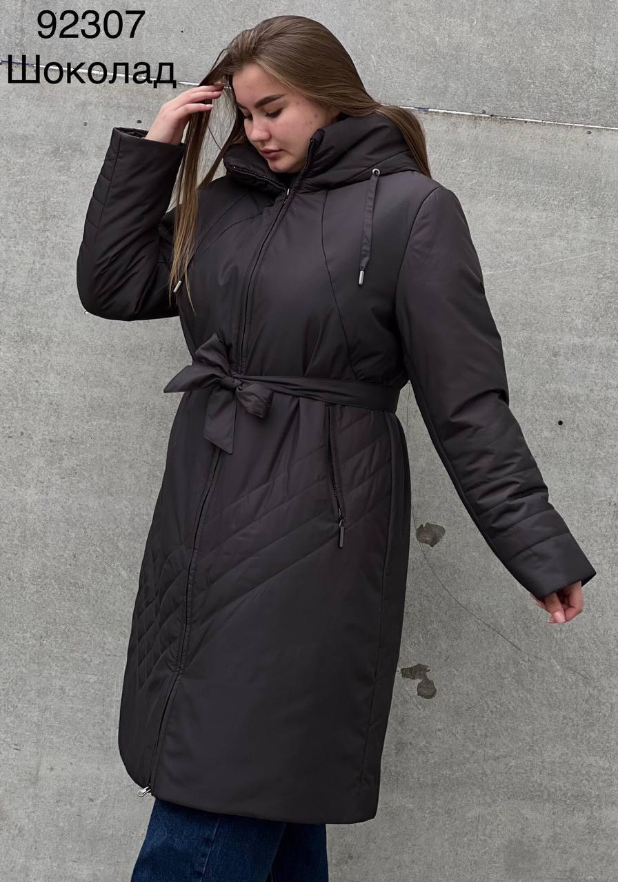 Зимова жіноча куртка-пальто довга, фото 1