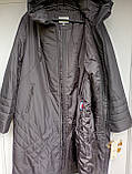 Зимова жіноча куртка-пальто довга, фото 3