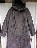 Зимова жіноча куртка-пальто довга, фото 4