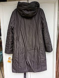Зимова жіноча куртка-пальто довга, фото 8