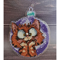 Набір для вишивання хрестиком ТМ Шаменко Наталія Ялинкова іграшка Кошеня НШ-00084