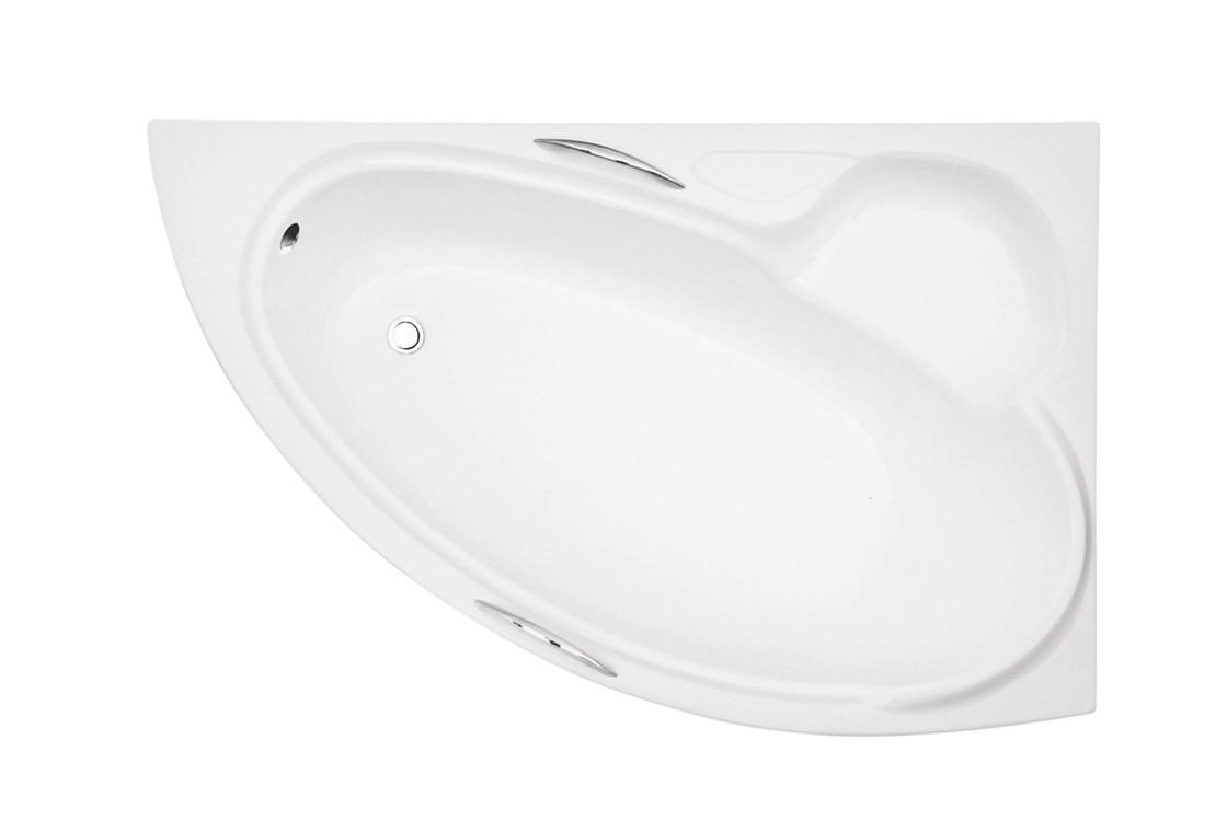 Ванна акрилова BIANKA 150Х95 БЕСКО  ЛІВОСТОРОННЯ З ОТВОРАМИ ПІД РУЧКИ