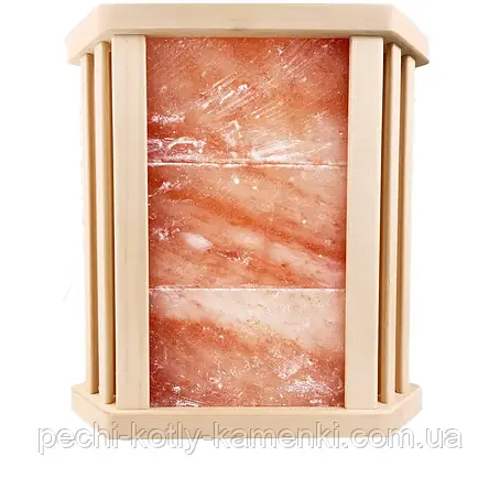 Огорожа світильника сольова кутова Tesli Amber для лазні та сауни, фото 1