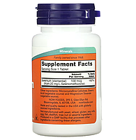 Селен Selenium 100 мкг NOW Foods 100 таблеток, фото 2