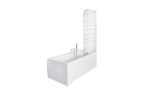 Шторка для ванн AMBITION - 1 75x130 з смужками BESCO