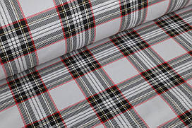 Фланель Клітинка на сірому фоні, ширина 240 см