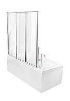 Шторка для ванн AMBITION PREMIUM 3 130x140 BESCO трехстворчатая