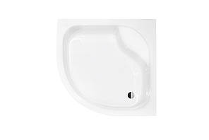 Душовий півкруглий акриловий піддон DIPER-1 80х80х25/35 BESCO з сидінням