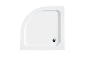 Душовий півкруглий акриловий піддон ALEX 80х80х4 BESCO