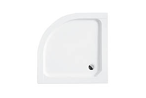 Душовий півкруглий акриловий піддон ALEX 90х90х4 BESCO