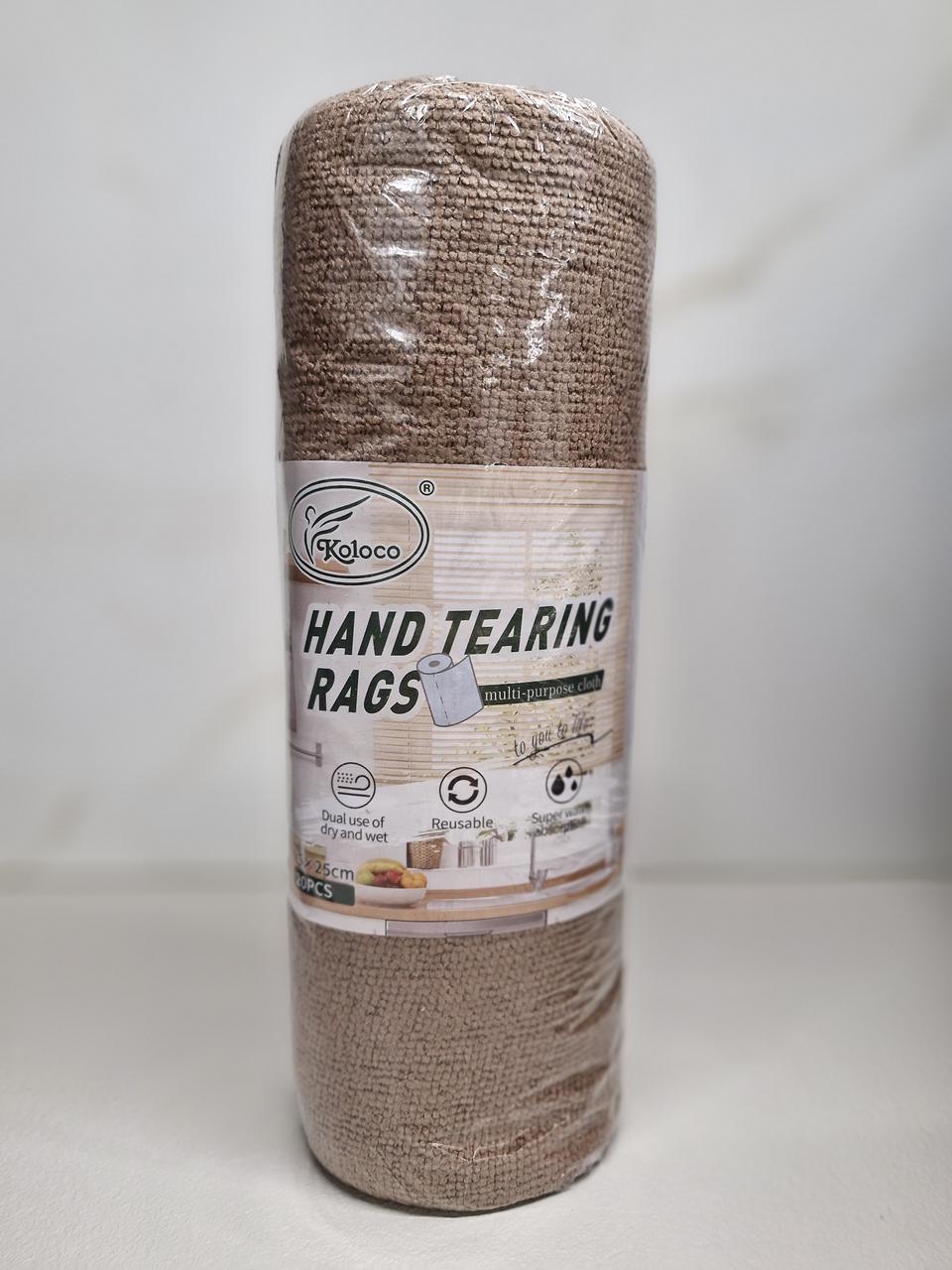 Відривні Рушники для Прибирання 25*25 см ❤️ в рулоні 20 шт 🔥 Мікрофібра 🔥