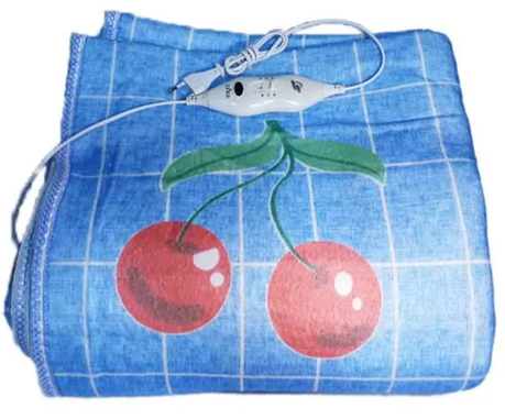 Електропростирадло з підігрівом Domotec з поліестеру автовідключення 150*160 см Вишня 124 Вт, фото 1