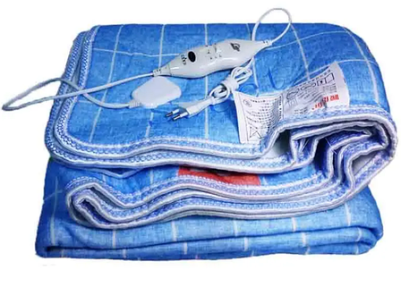 Електропростирадло з підігрівом Domotec з поліестеру автовідключення 150*160 см Вишня 124 Вт, фото 2