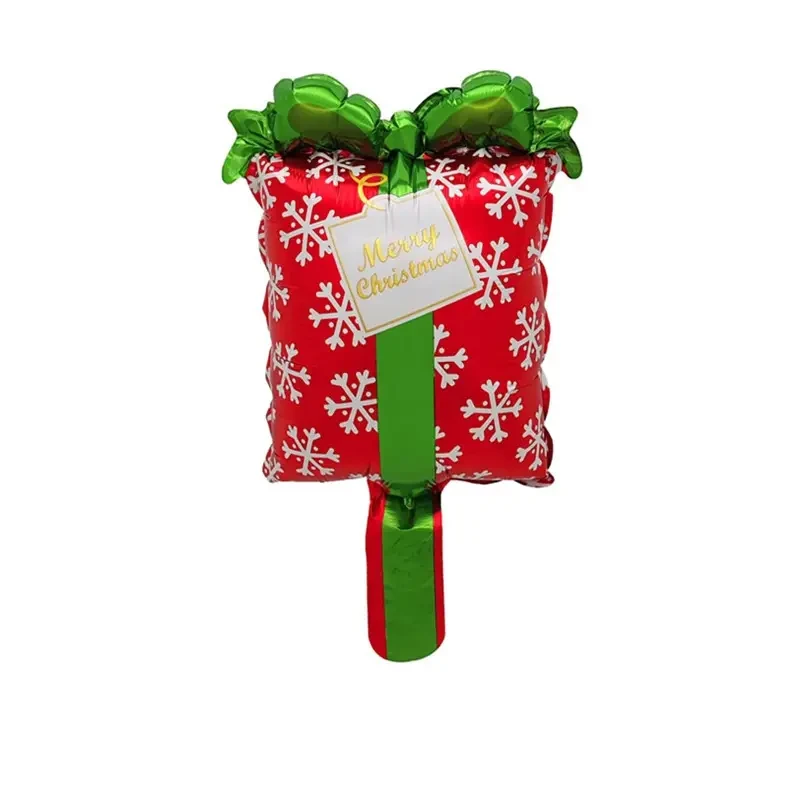 Фольгована міні-куля Різдвяний подарунок,  36х20 см (Китай)