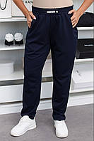 Женские трикотажные брюки большого размера синие 48-50 , 52-54, 56-58, 60-62