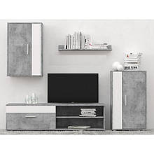 Вітальня (стінка) Барато Міні з ЛДСП Бетон/Німфеа альба Gerbor