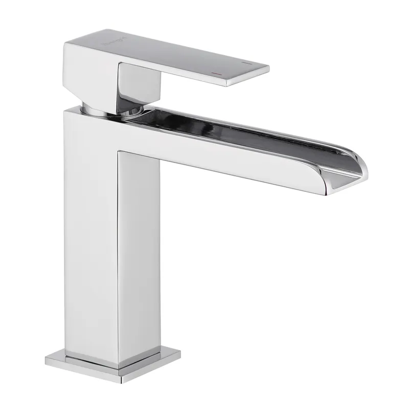 Змішувач для умивальника Ibergrif M11008 з виливом "Водоспад" (IB0085), фото 1