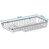 Полиця у ванну решітка з мильницею і 2 гачками Zerix LR338 (LL1456), фото 2