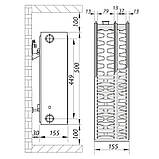 Сталевий радіатор 33х500х800.S Koer (бок. під'єднання) (RAD120), фото 3
