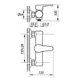 Змішувач для душу Zerix PUD5 146 (ZX0206), фото 2