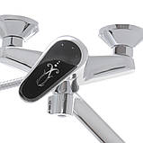 Змішувач для ванни Haiba Magic 006 з чорною ручкою (HB0674), фото 2