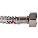 Гнучкий шланг для під'єднання води гайка 1/2" — гайка 1/2" (50 см) Koer (KR0254), фото 2