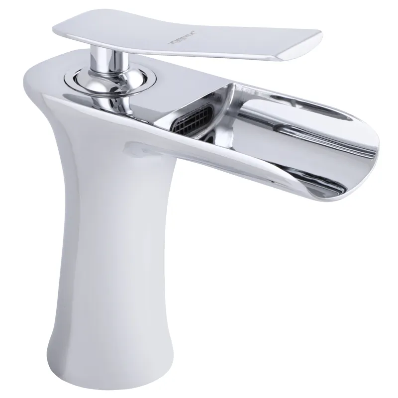 Змішувач для умивальника Zerix LR1055-23 з виливом "Водоспад" (LL1563), фото 1