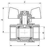 Кран кульовий СК 3/4" ГГМ YELLOW art. 602 (SK0098), фото 2
