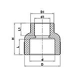 Муфта редукційна ВВ 90x50 PPR Koer K0212.PRO (KP2577), фото 2