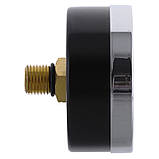 Манометр аксіальний (KOER KM.611A) (0-4 bar), D 63 мм, 1/4"-1/2" (KR0210), фото 3