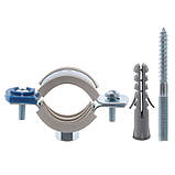 Хомут трубний оцинкований Koer KCB.10.G 3/4" (26-30) сірий (KR2785), фото 4