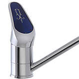 Змішувач для кухні Haiba Magic 004 із синьою ручкою (HB0664), фото 3