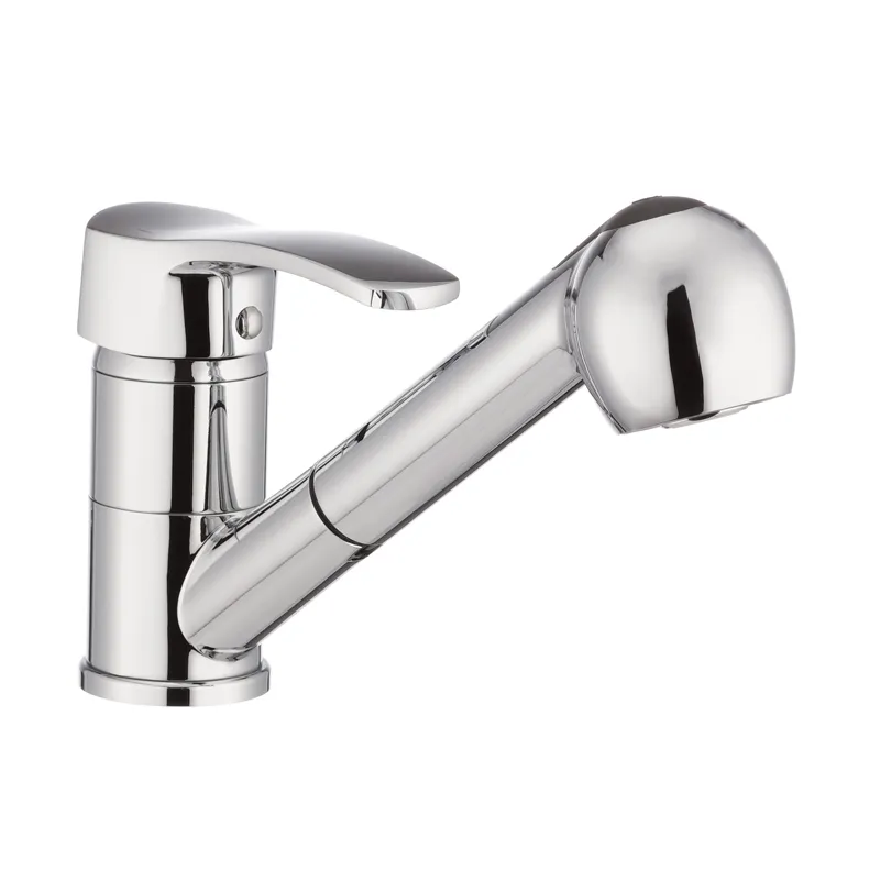 Змішувач для кухні Haiba Focus 014 з висувною лійкою (HB0129), фото 1