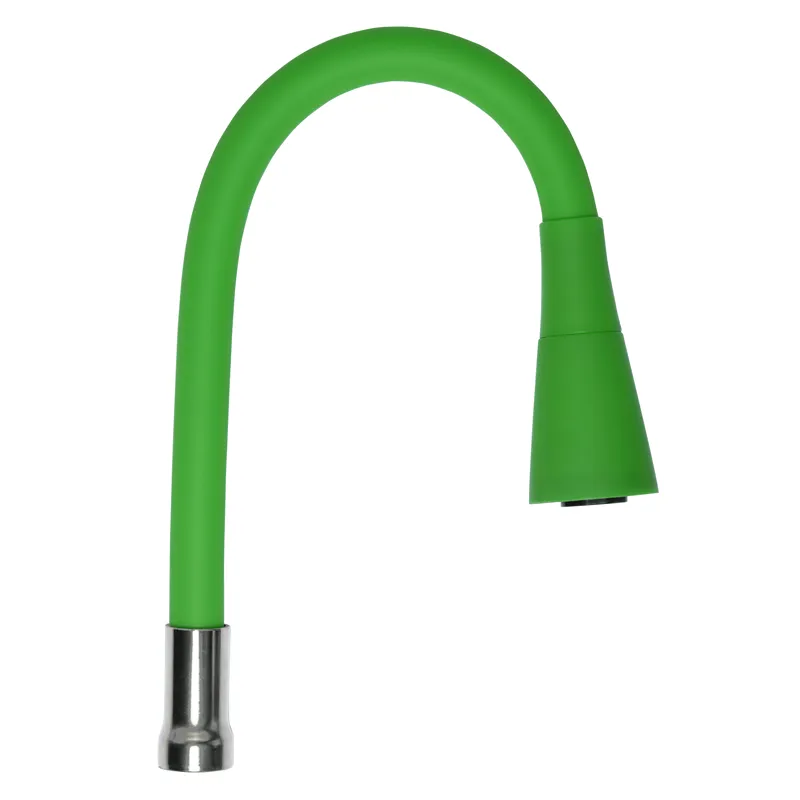 Силіконовий вилив для змішувача зелений Zerix SPS-02 (ZX3045), фото 1