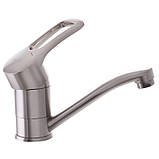 Змішувач для умивальника Haiba Hansberg 004 неіржавка (вилив 15 см) (HB0190), фото 2