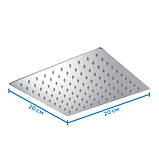 Верхня лійка для душу Mixxus SH-06 (неірж. сталь) (SS0059), фото 4