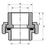 Сгон-американка ВР 40x1.1/4F PPR Koer K0132.PRO (KP0167), фото 2