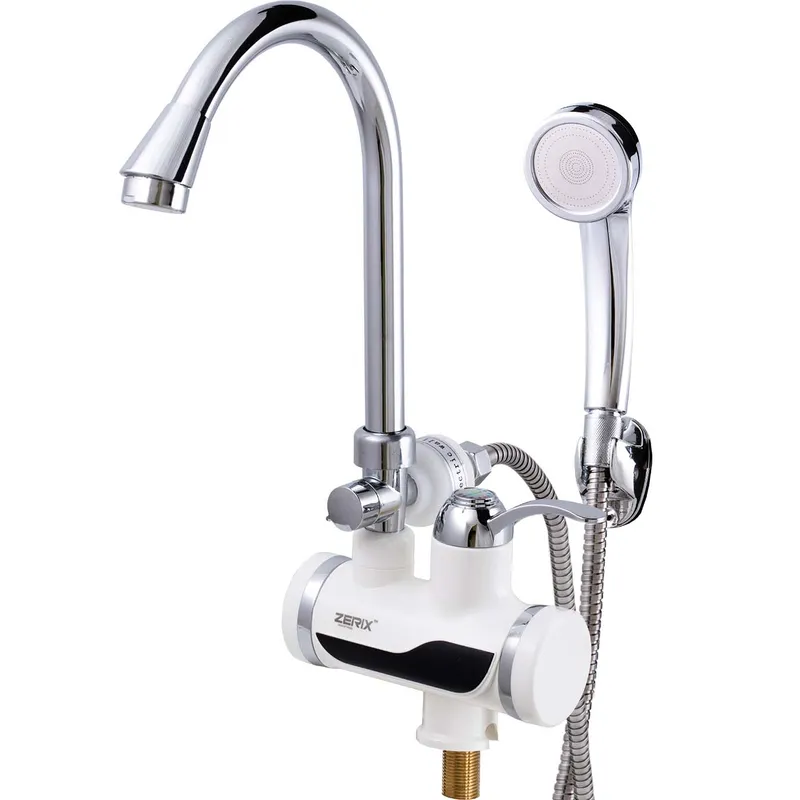 Проточний водонагрівач Zerix ELW08-E (з індик. темп.) (ZX0454), фото 1