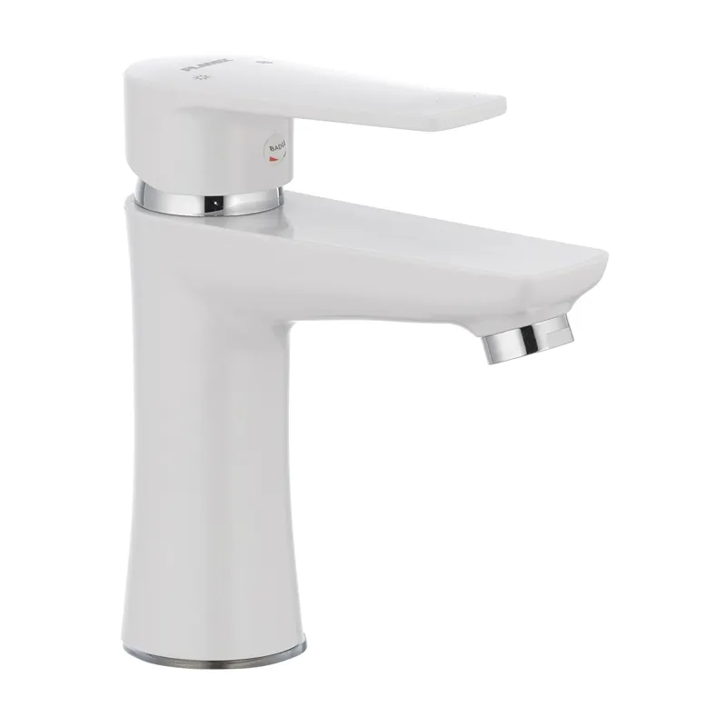 Змішувач для умивальника Plamix Oscar-001 білий (без підводки) (PM0022), фото 1