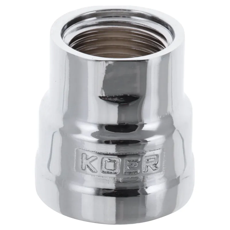 Муфта редукційна 1/2"х3/4" (хром) Koer KF.C0608.chr (KF0122), фото 1