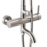 Душова колона зі змішувачем Zerix LR72404 (неірж. сталь) (LL1472), фото 3