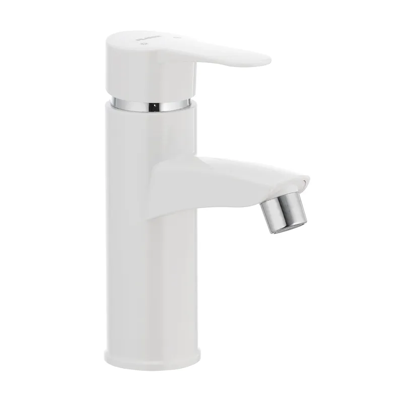 Змішувач для умивальника Plamix Sergio-001 білий (без підводки) (PM0028), фото 1