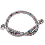 Гнучкий шланг для під'єднання води гайка 1/2" — Штуцер 1/2" (50 см) Zerix (ZX1562), фото 3